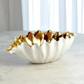 GLOBAL VIEWS ORGANIC WAVE OVAL BOWL - Decorative Accents
