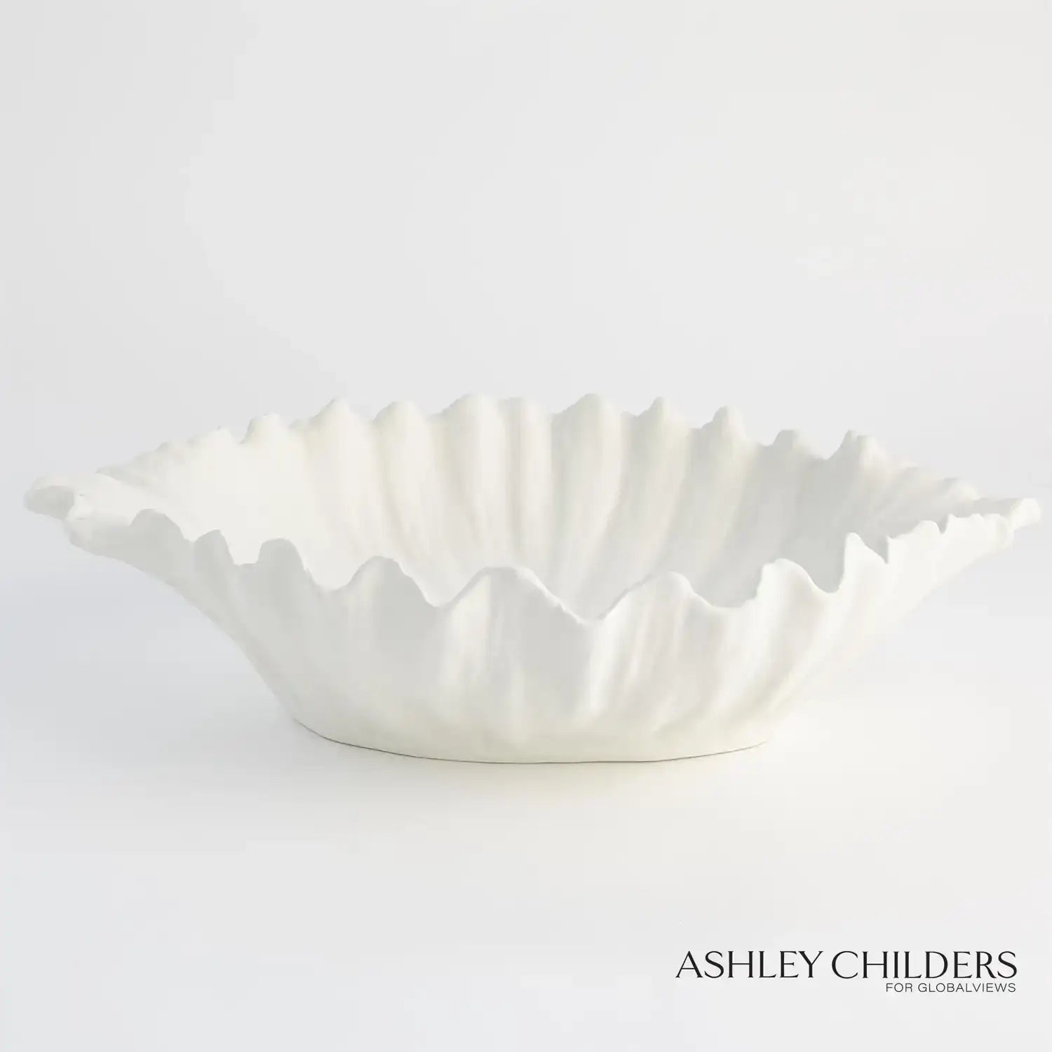 GLOBAL VIEWS ORGANIC WAVE OVAL BOWL - Decorative Accents