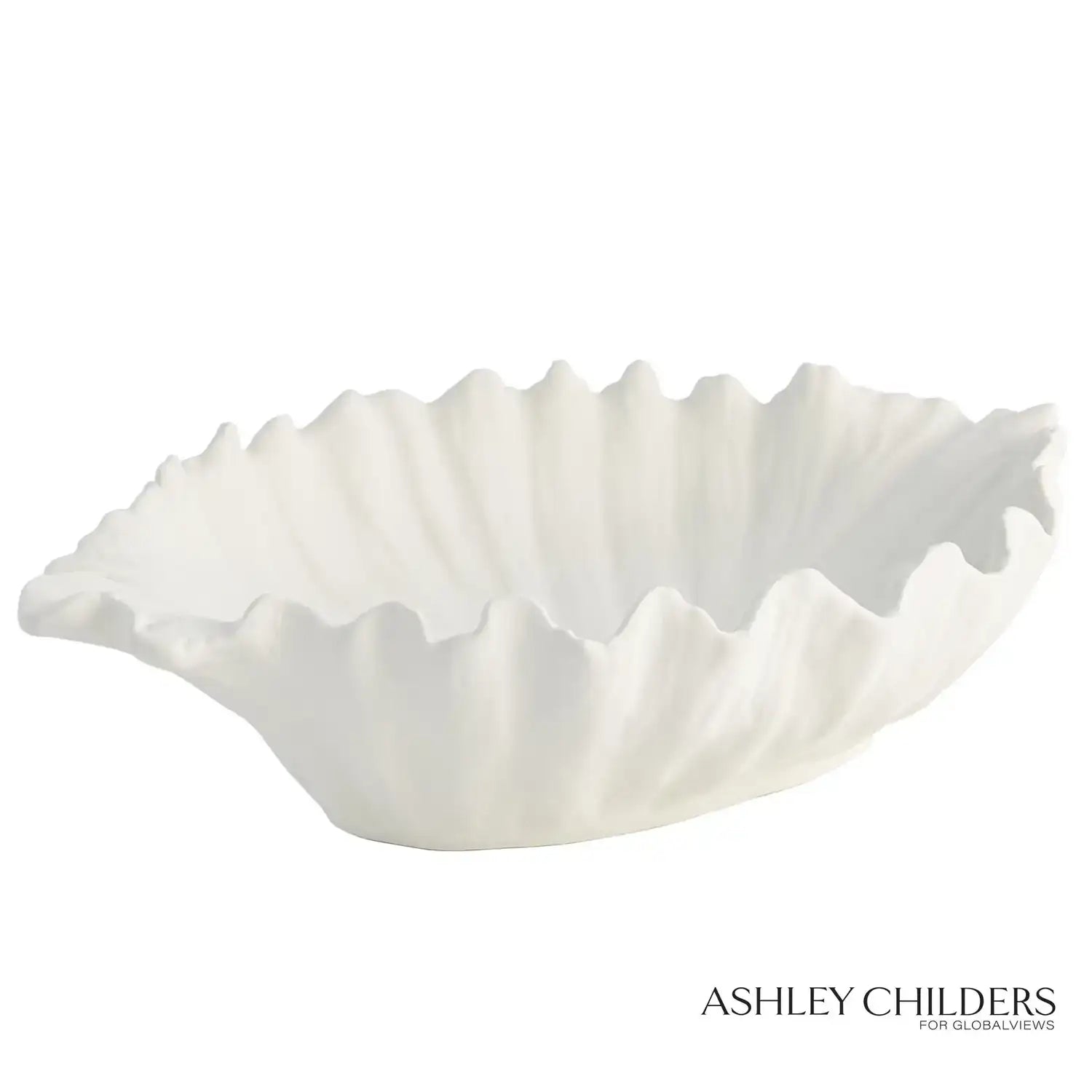 GLOBAL VIEWS ORGANIC WAVE OVAL BOWL - Decorative Accents