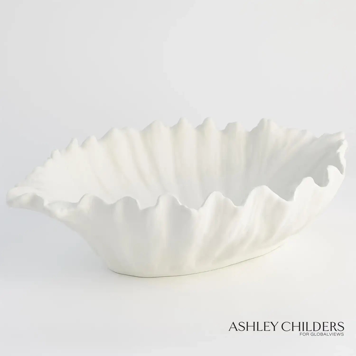 GLOBAL VIEWS ORGANIC WAVE OVAL BOWL - Decorative Accents
