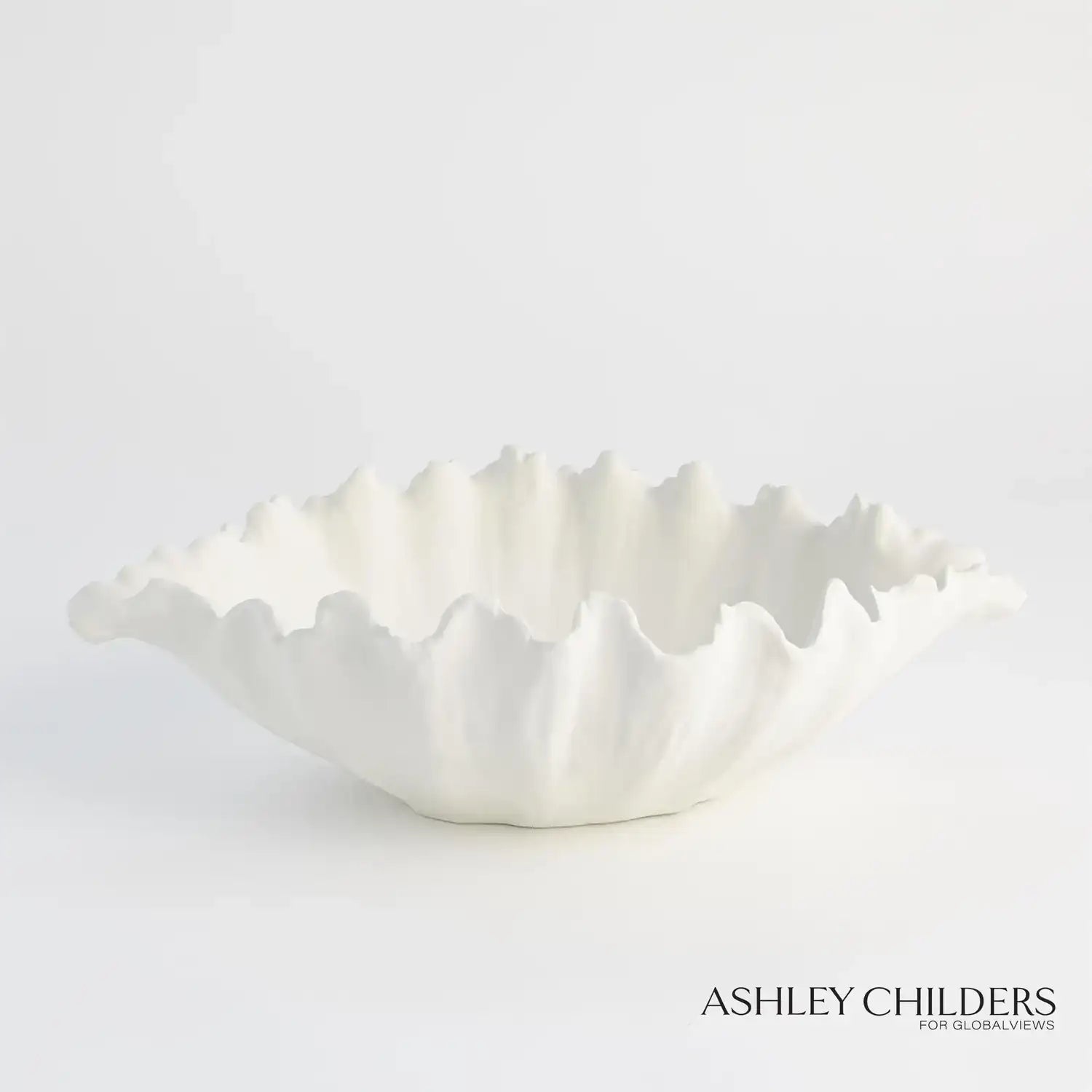 GLOBAL VIEWS ORGANIC WAVE OVAL BOWL - Decorative Accents