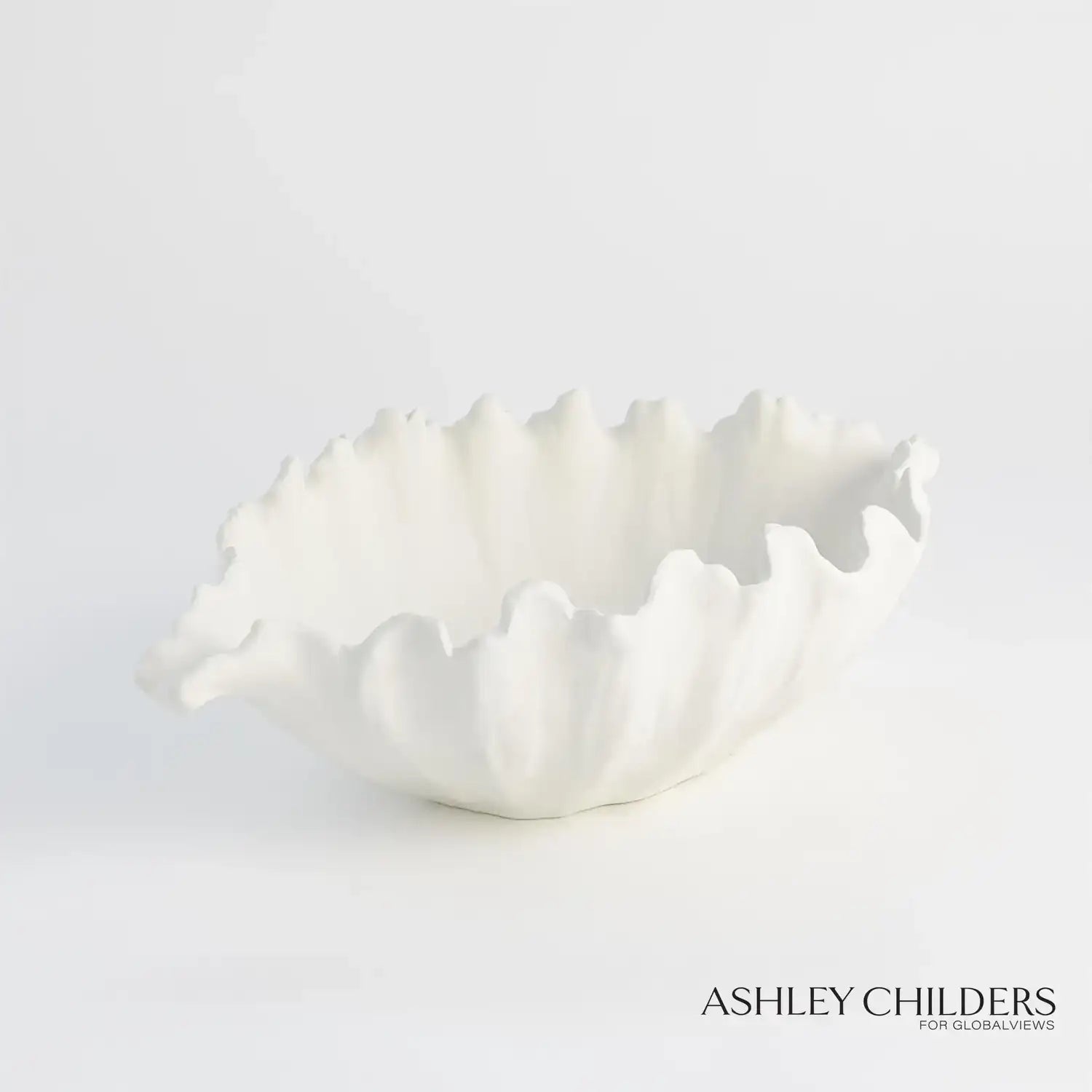 GLOBAL VIEWS ORGANIC WAVE OVAL BOWL - Decorative Accents