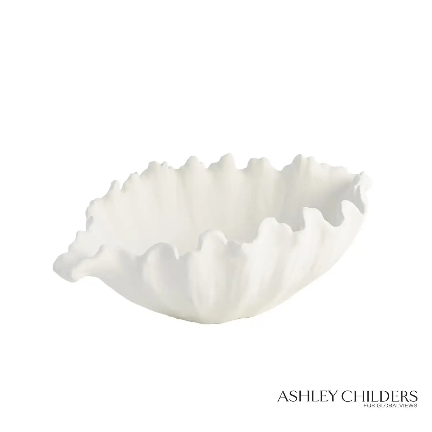 GLOBAL VIEWS ORGANIC WAVE OVAL BOWL - Decorative Accents