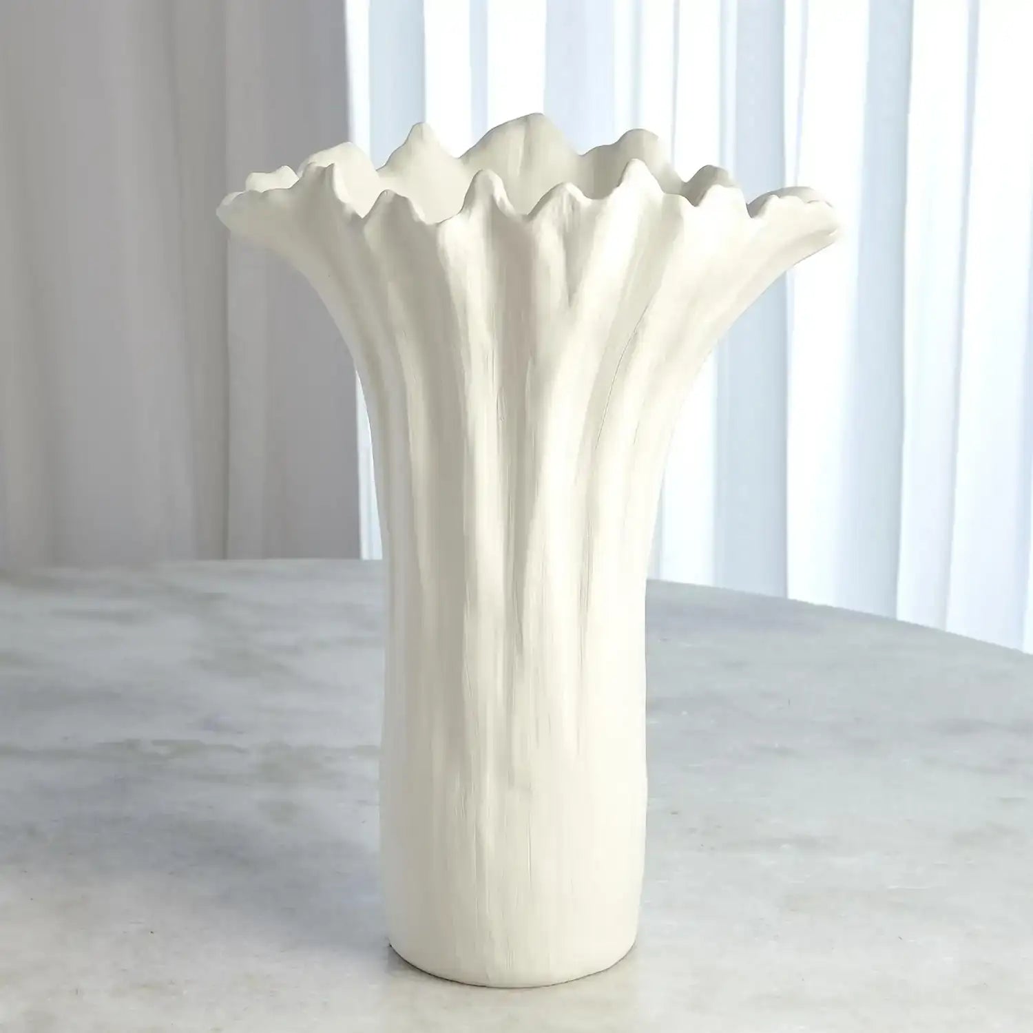 GLOBAL VIEWS ORGANIC WAVE TALL BOWL - Decorative Accents