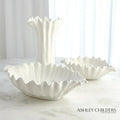 GLOBAL VIEWS ORGANIC WAVE TALL BOWL - Decorative Accents