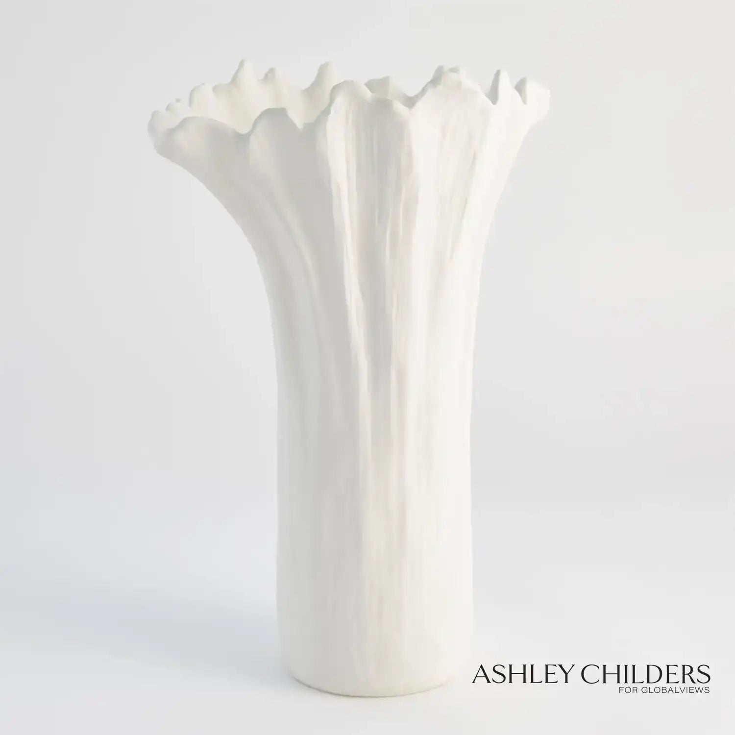 GLOBAL VIEWS ORGANIC WAVE TALL BOWL - Decorative Accents