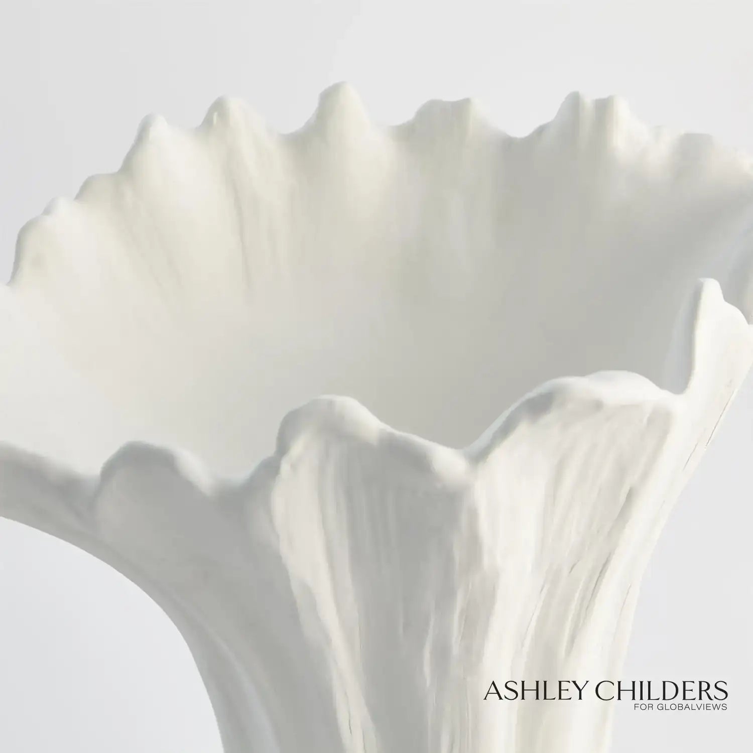 GLOBAL VIEWS ORGANIC WAVE TALL BOWL - Decorative Accents