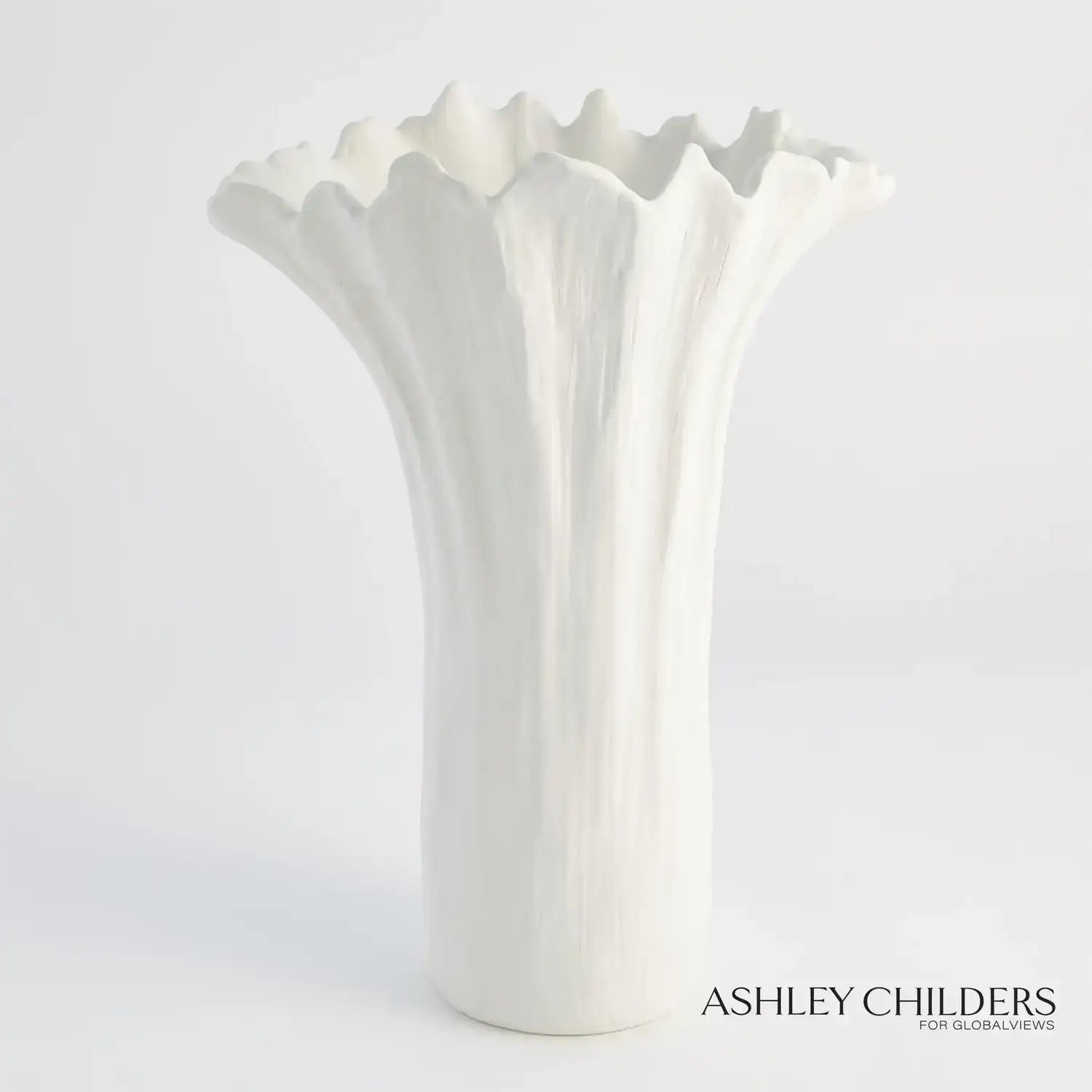 GLOBAL VIEWS ORGANIC WAVE TALL BOWL - Decorative Accents