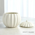 GLOBAL VIEWS SPICCHI LINE BOWL W/LID - Decorative Accents