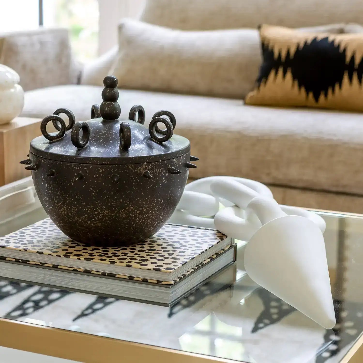 GLOBAL VIEWS RINGS OBJECT W/CONE - Decorative Accents