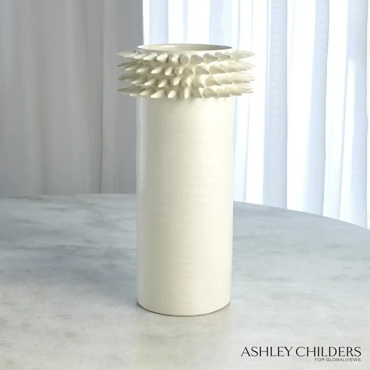 GLOBAL VIEWS SPIKE CYLINDER VASE - Decorative Accents