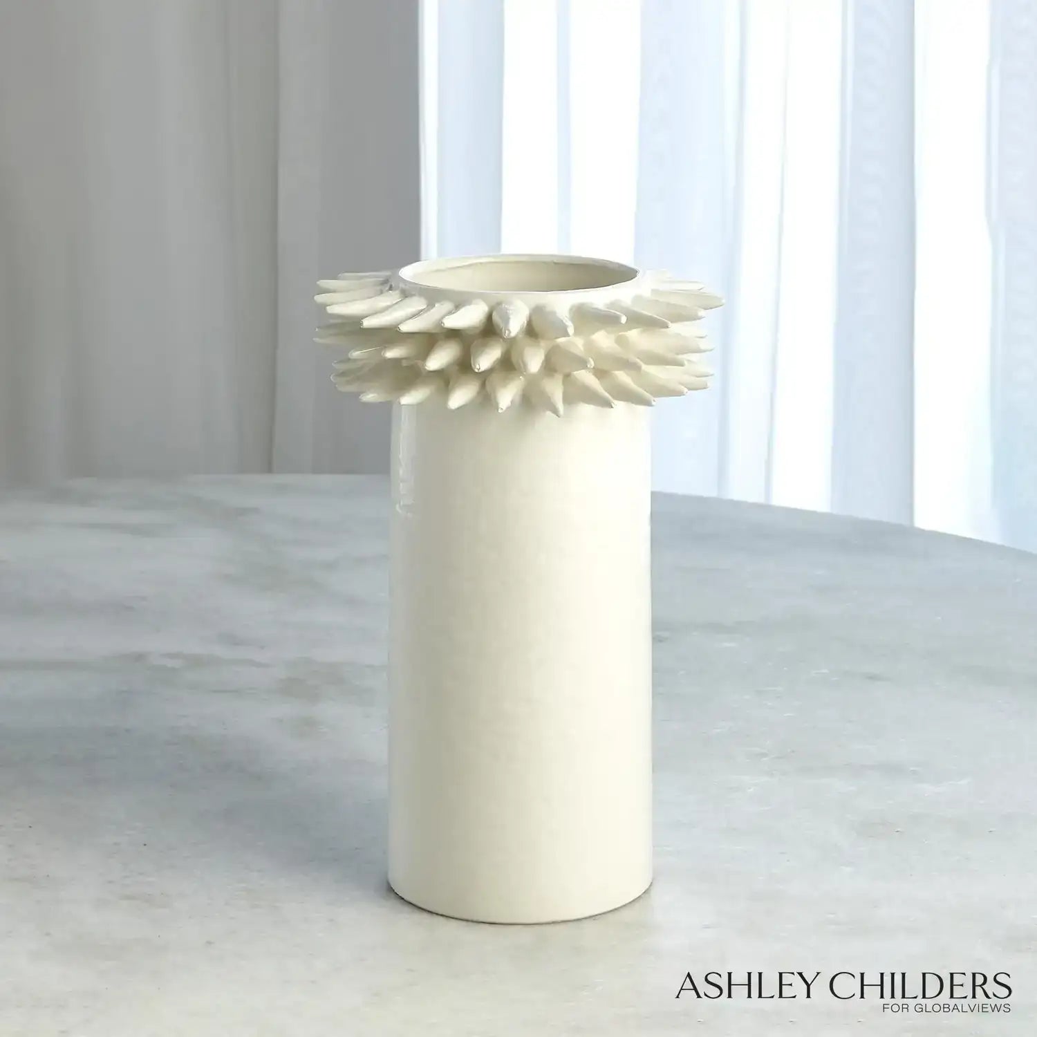 GLOBAL VIEWS SPIKE CYLINDER VASE - Decorative Accents