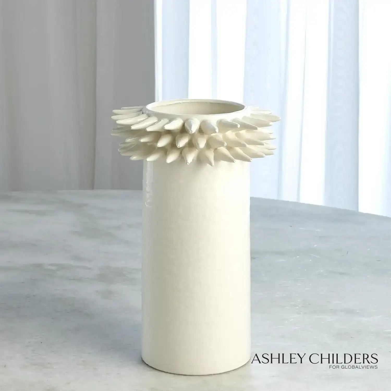 GLOBAL VIEWS SPIKE CYLINDER VASE - Decorative Accents