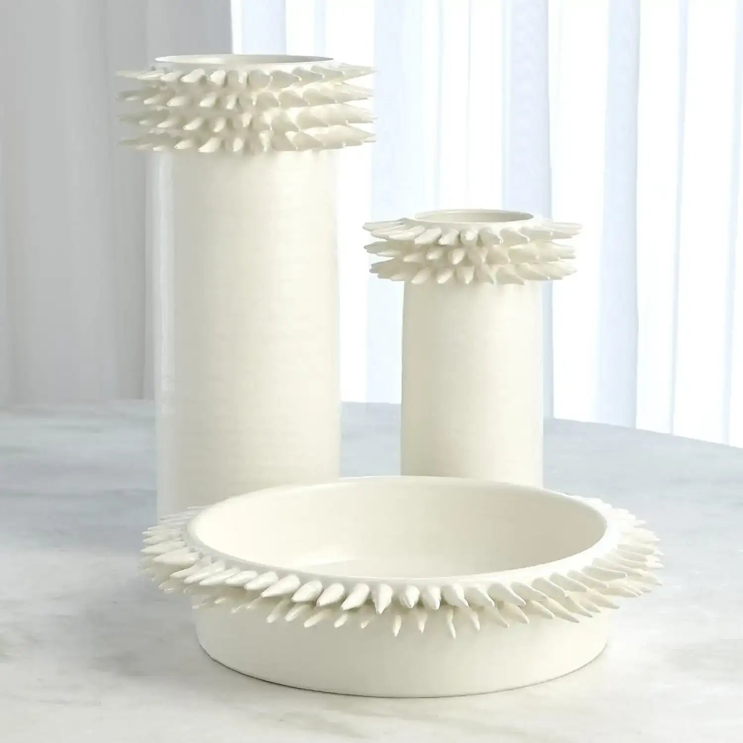 GLOBAL VIEWS SPIKE CYLINDER VASE - Decorative Accents
