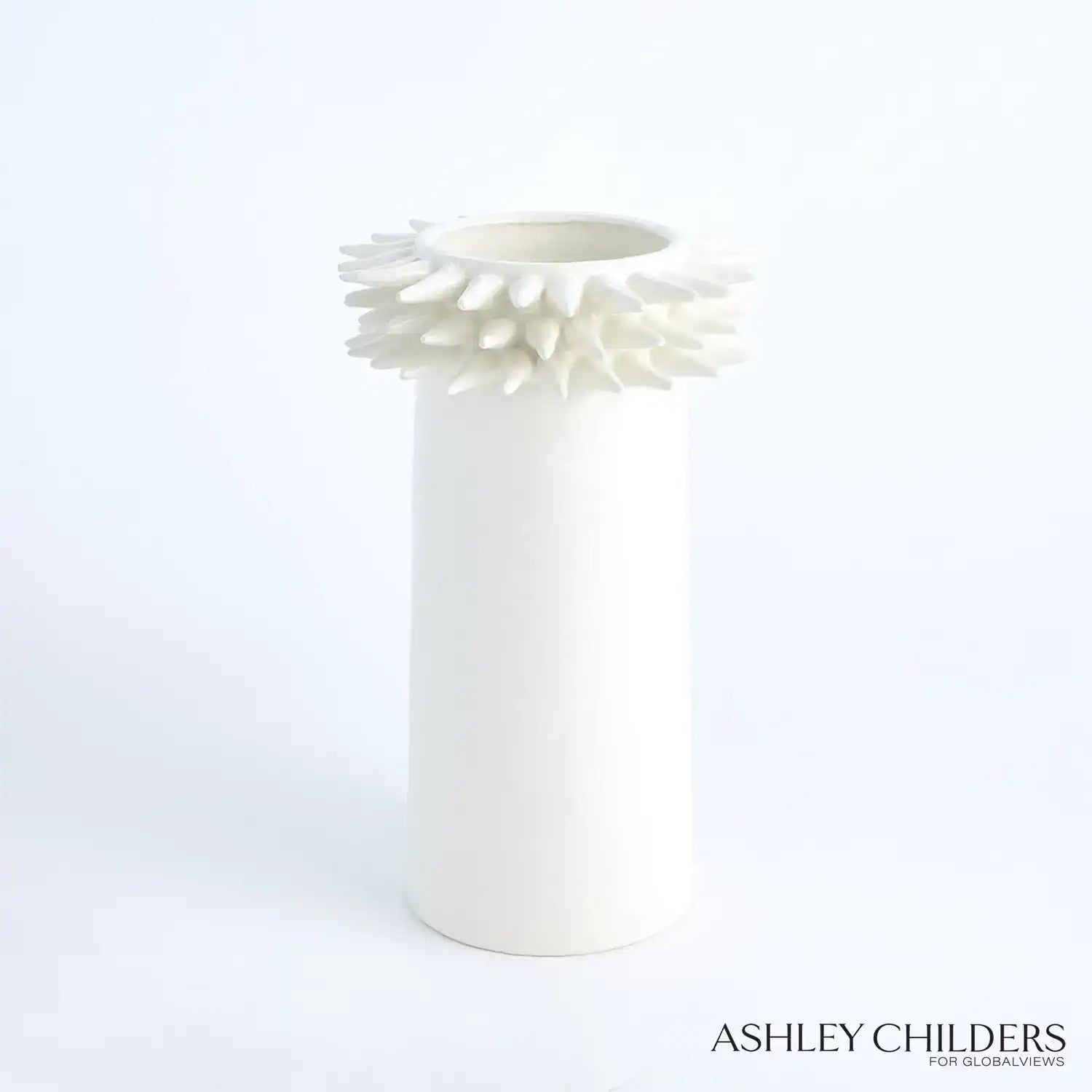GLOBAL VIEWS SPIKE CYLINDER VASE - Decorative Accents