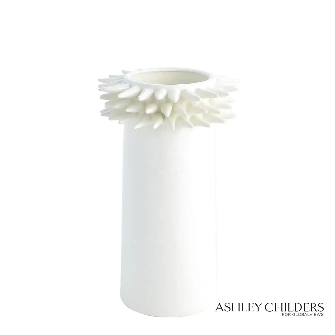 GLOBAL VIEWS SPIKE CYLINDER VASE - Decorative Accents