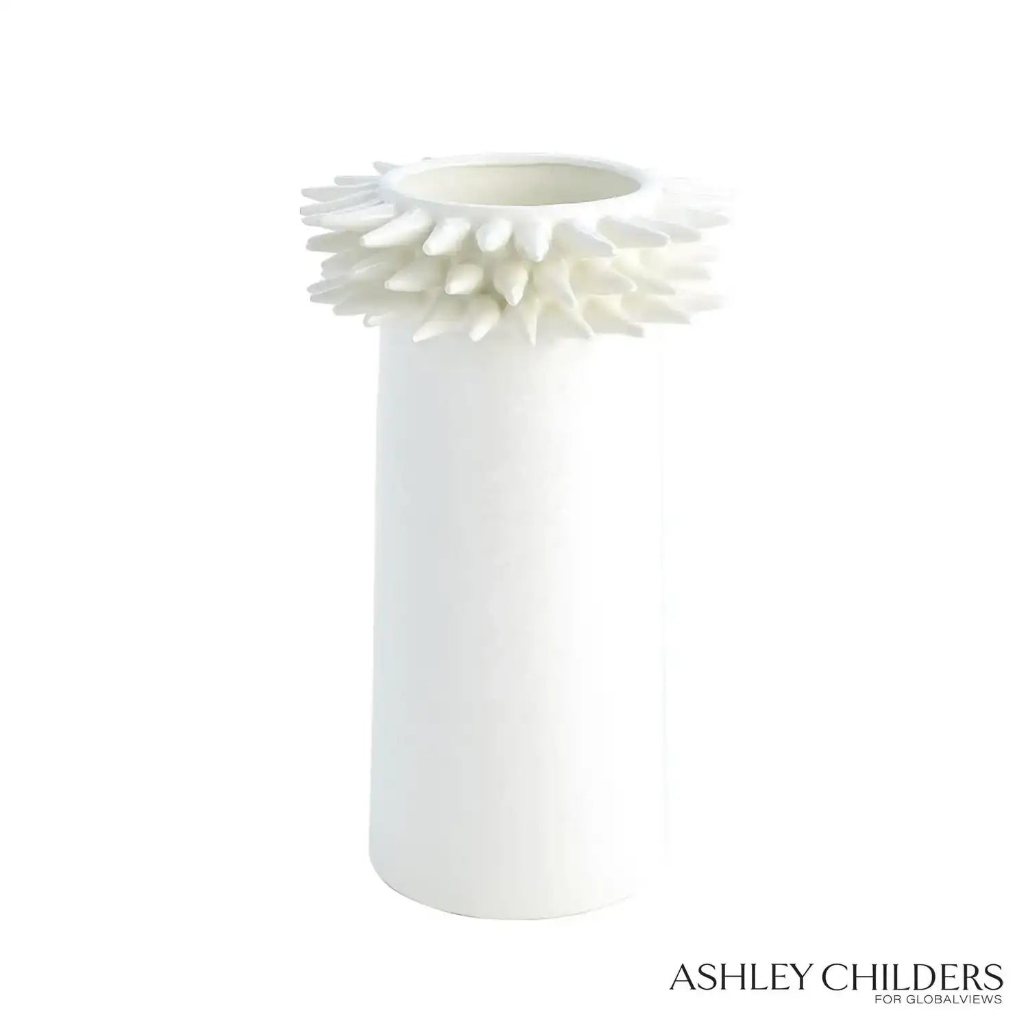 GLOBAL VIEWS SPIKE CYLINDER VASE - Decorative Accents