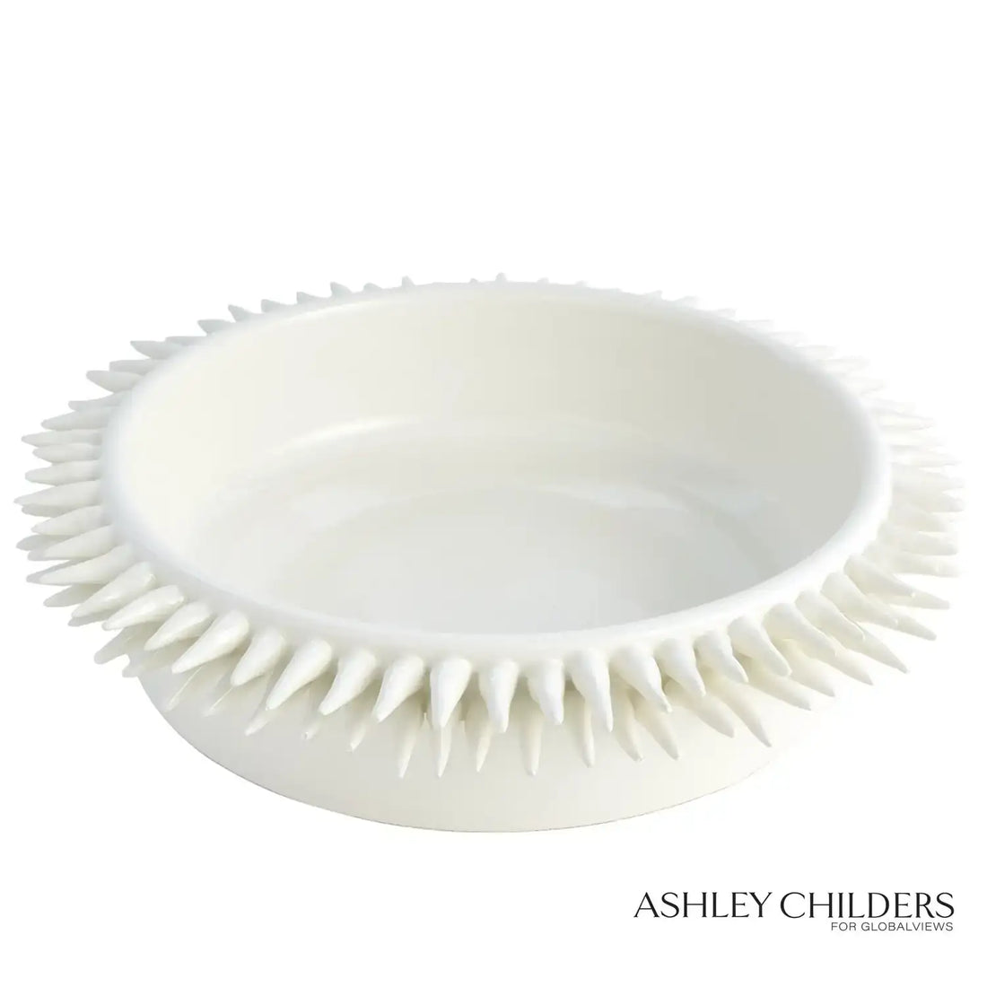 GLOBAL VIEWS SPIKE LOW BOWL - Decorative Accents