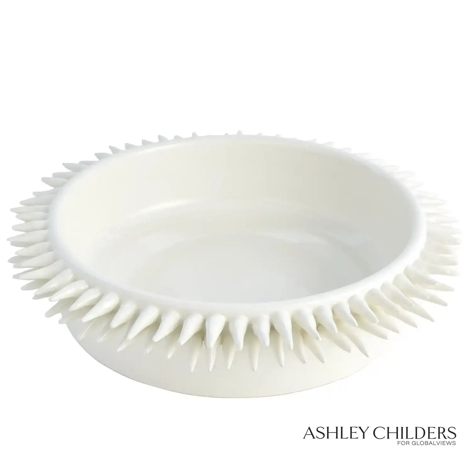 GLOBAL VIEWS SPIKE LOW BOWL - Decorative Accents