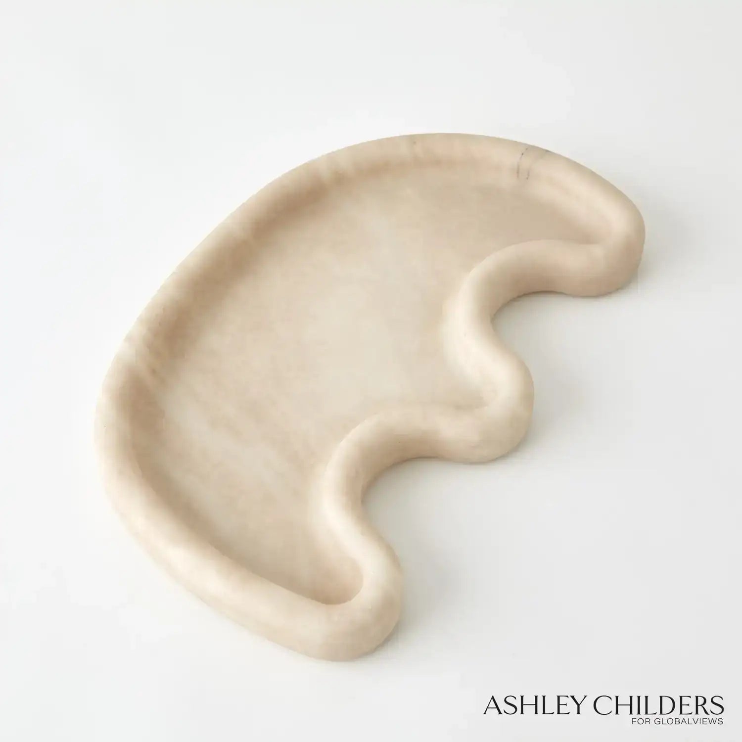 GLOBAL VIEWS AMERA ALABASTER TRAY - Decorative Accents