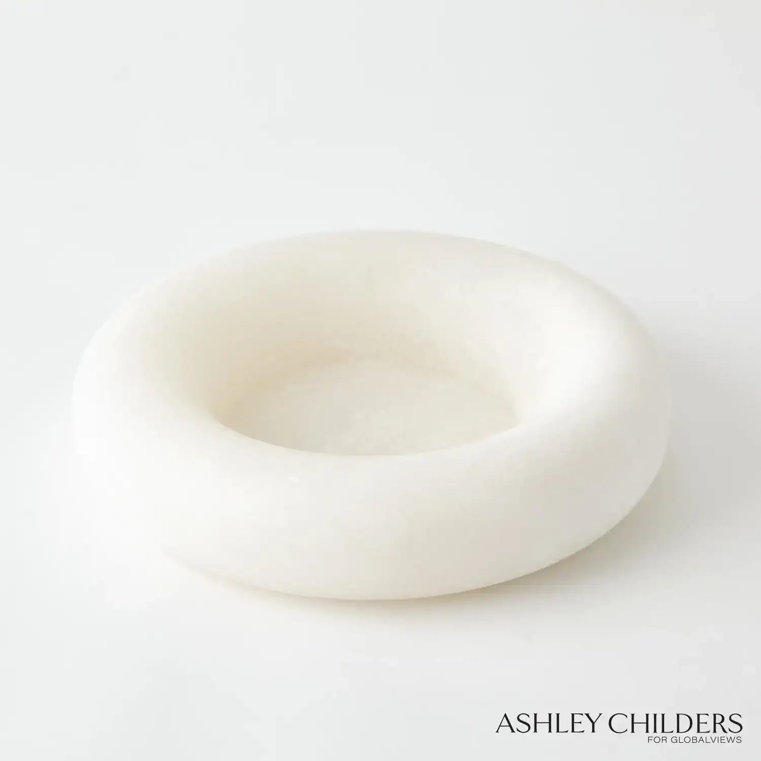 GLOBAL VIEWS ALABASTER RING BOWL - Decorative Accents