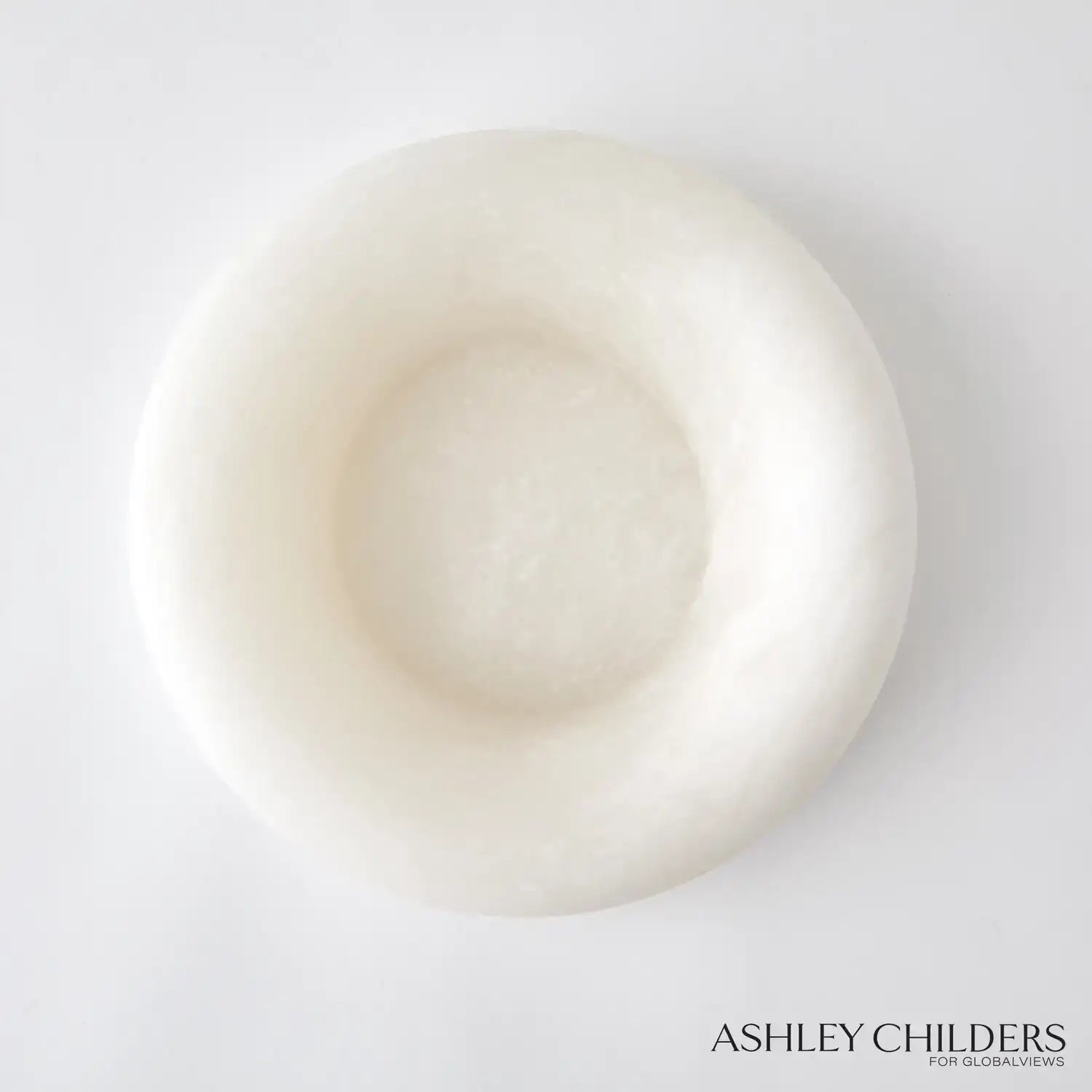 GLOBAL VIEWS ALABASTER RING BOWL - Decorative Accents