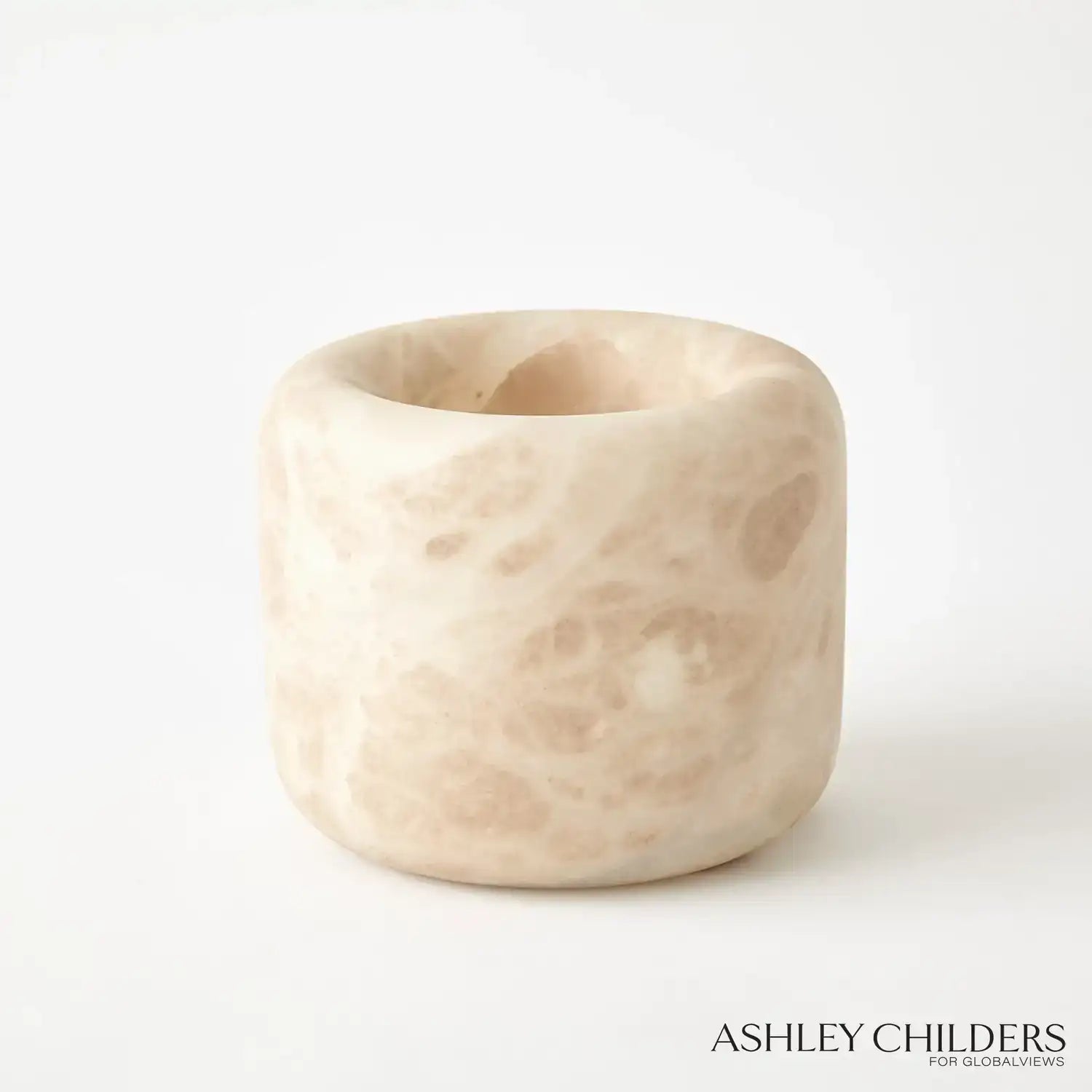 GLOBAL VIEWS ALABASTER RING BOWL - Decorative Accents