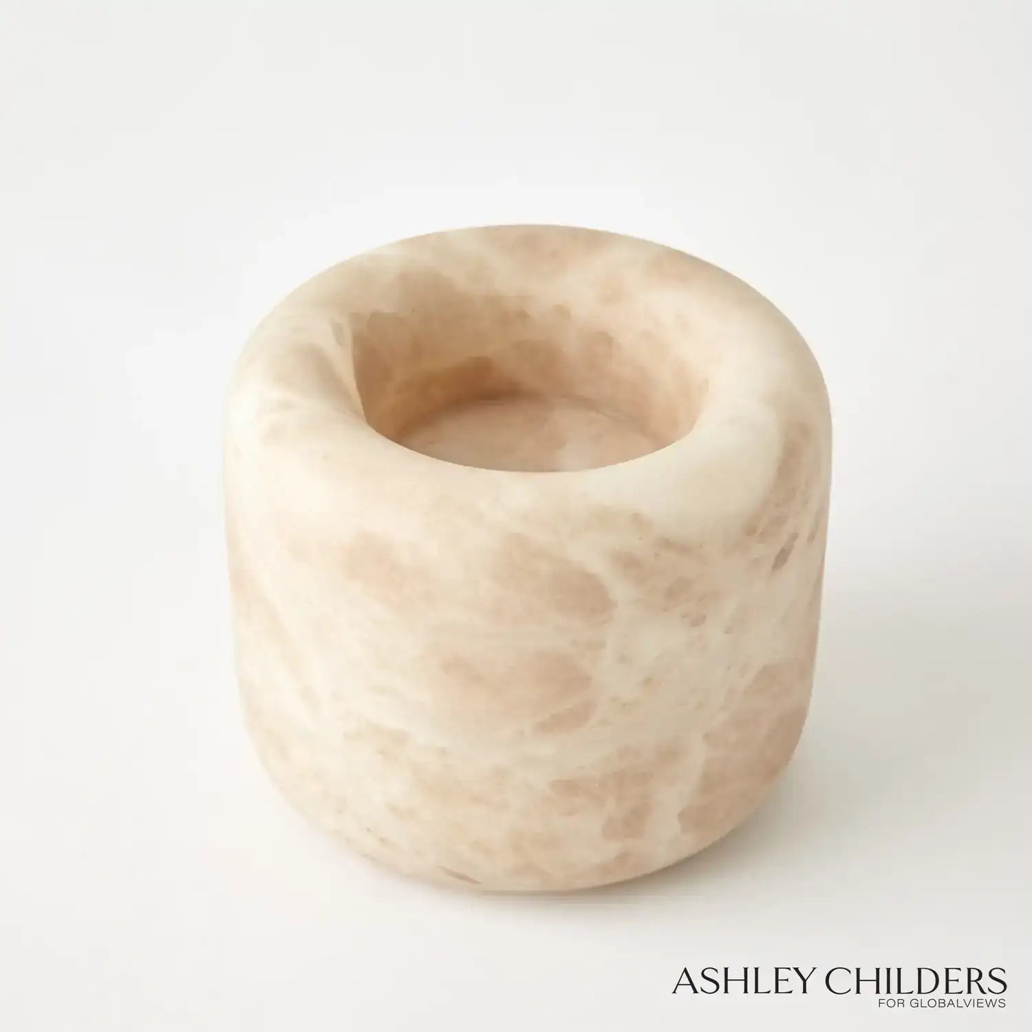 GLOBAL VIEWS ALABASTER RING BOWL - Decorative Accents