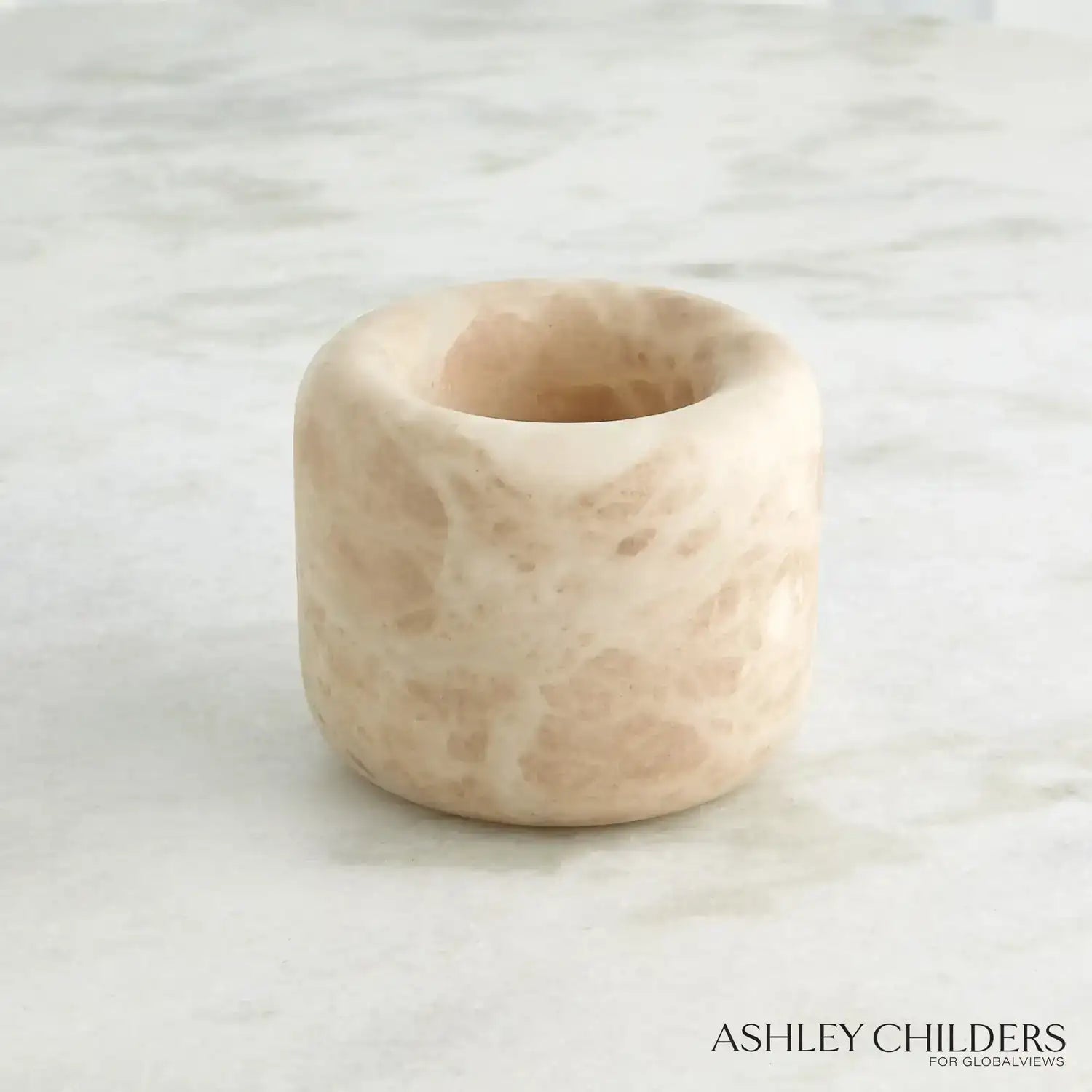GLOBAL VIEWS ALABASTER RING BOWL - Decorative Accents
