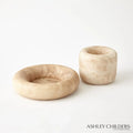 GLOBAL VIEWS ALABASTER RING BOWL - Decorative Accents