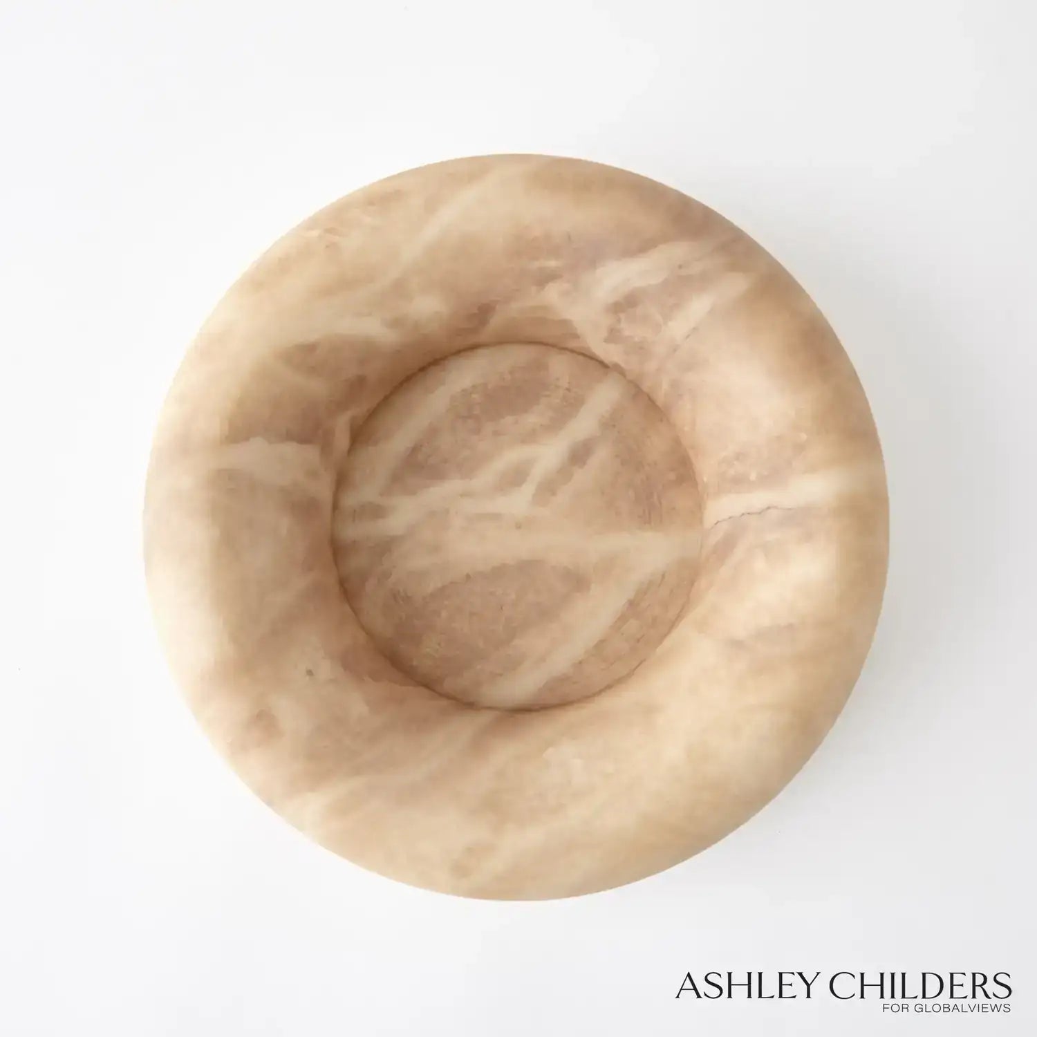 GLOBAL VIEWS ALABASTER RING BOWL - Decorative Accents