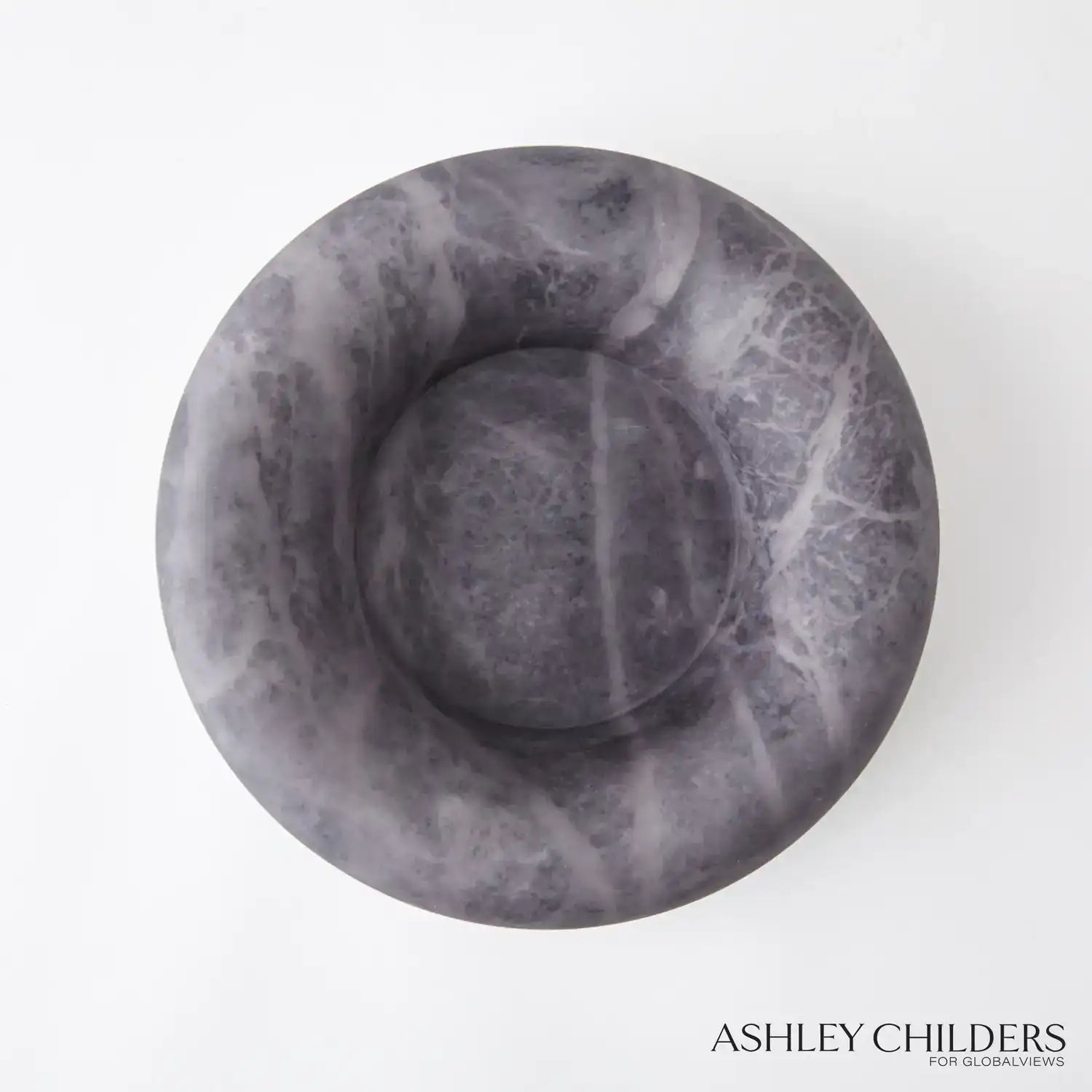 GLOBAL VIEWS ALABASTER RING BOWL - Decorative Accents