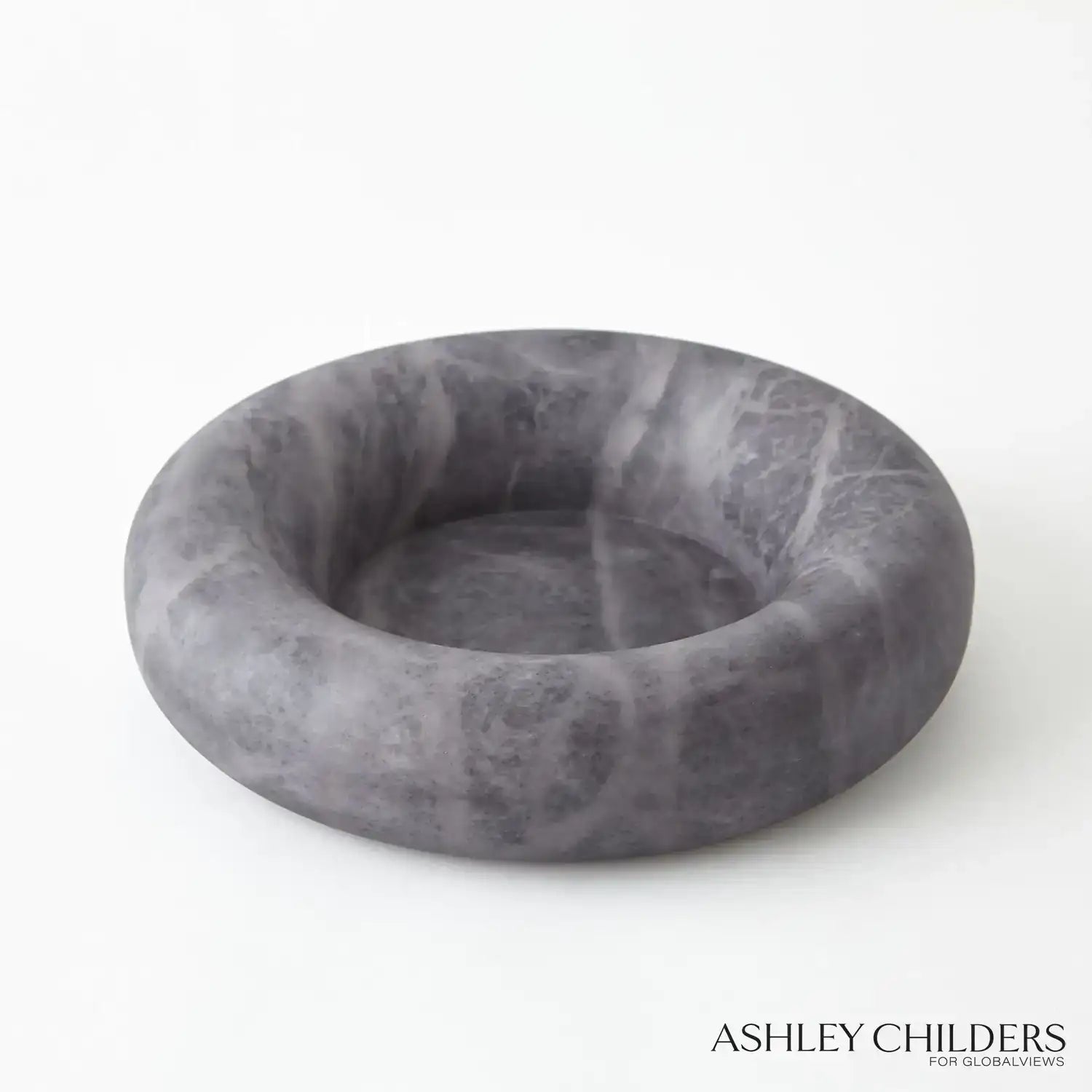 GLOBAL VIEWS ALABASTER RING BOWL - Decorative Accents