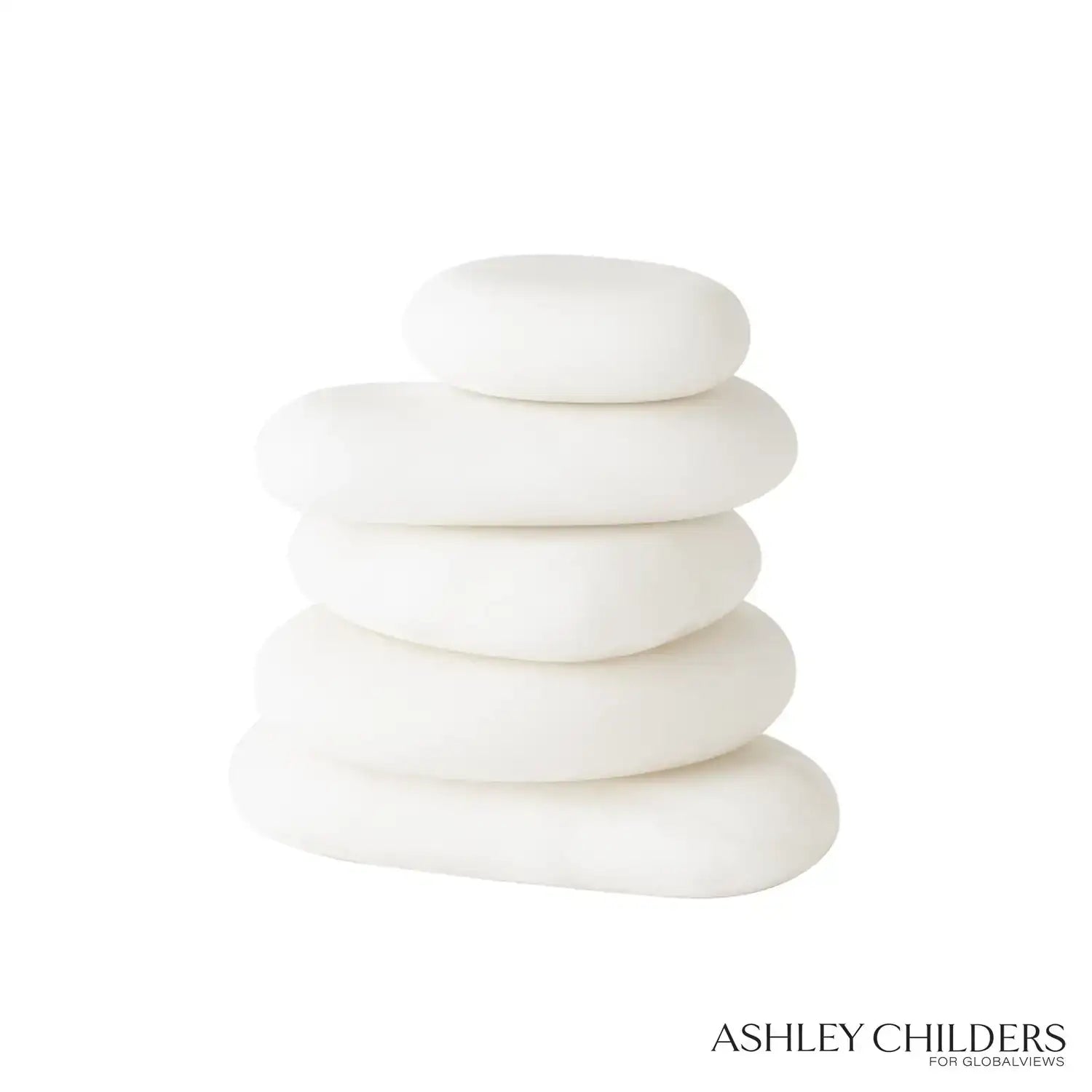 GLOBAL VIEWS S/5 ALABASTER RIVER ROCKS - Decorative Accents