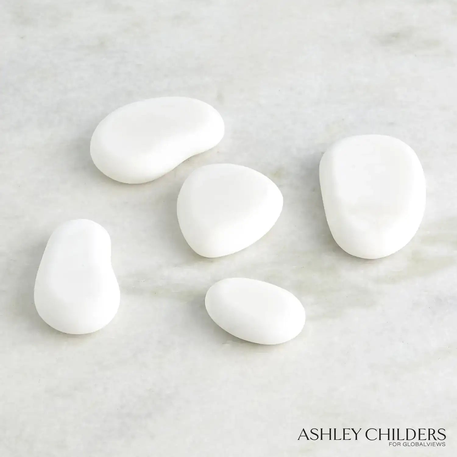 GLOBAL VIEWS S/5 ALABASTER RIVER ROCKS - Decorative Accents