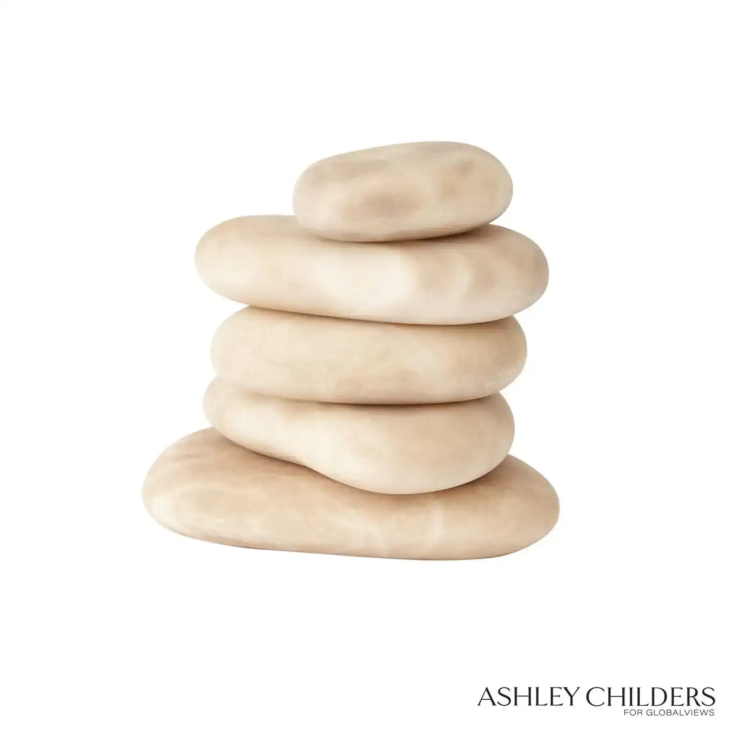 GLOBAL VIEWS S/5 ALABASTER RIVER ROCKS - Decorative Accents