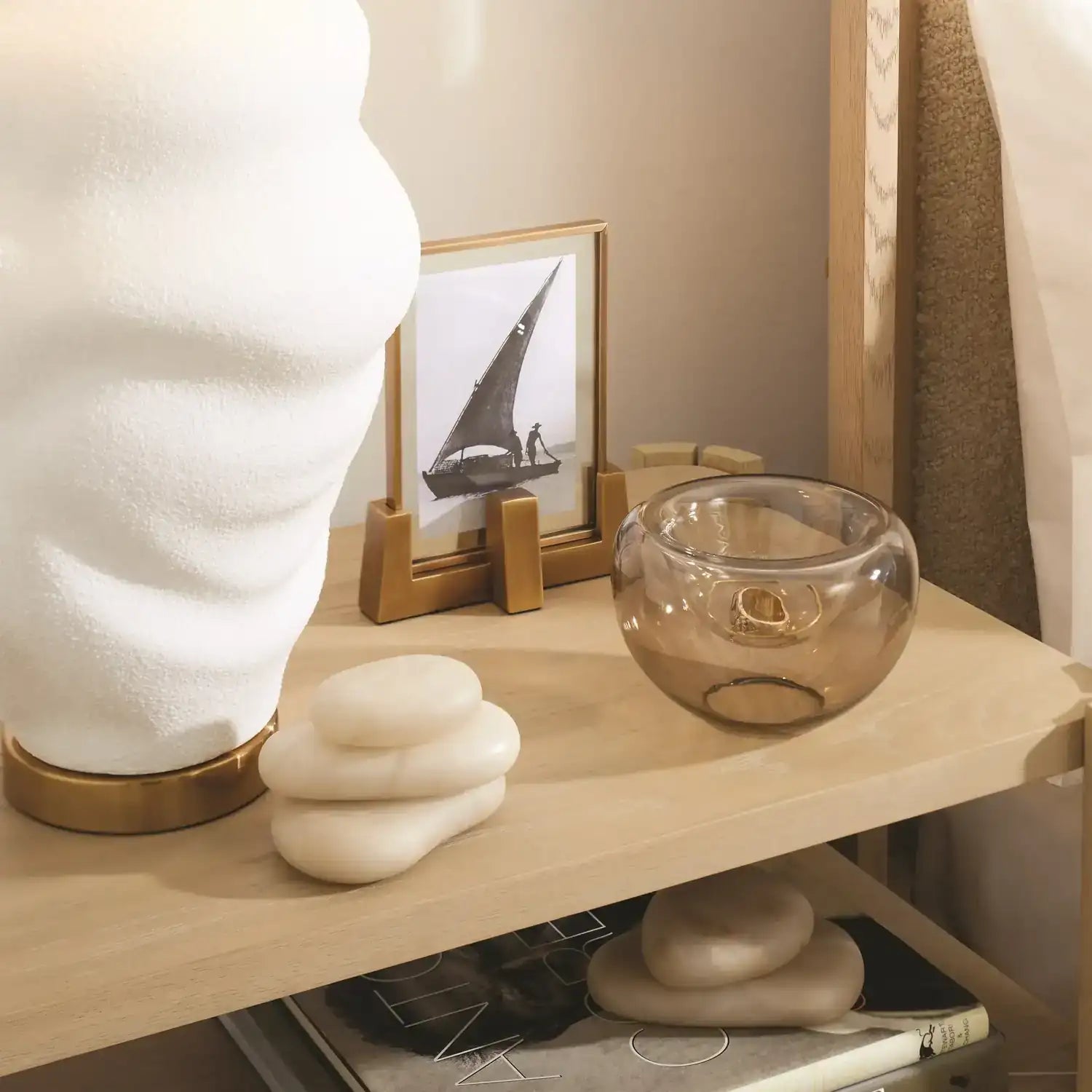 GLOBAL VIEWS S/5 ALABASTER RIVER ROCKS - Decorative Accents