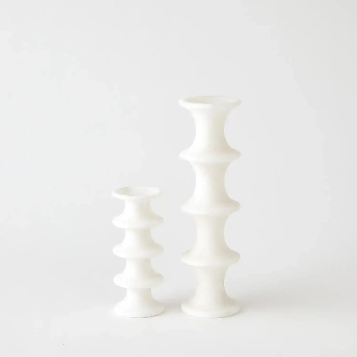 GLOBAL VIEWS RIDGE ALABASTER CANDLESTICK - DO NOT SHOW ON WEBSITE