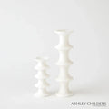 GLOBAL VIEWS RIDGE ALABASTER CANDLESTICK - DO NOT SHOW ON WEBSITE