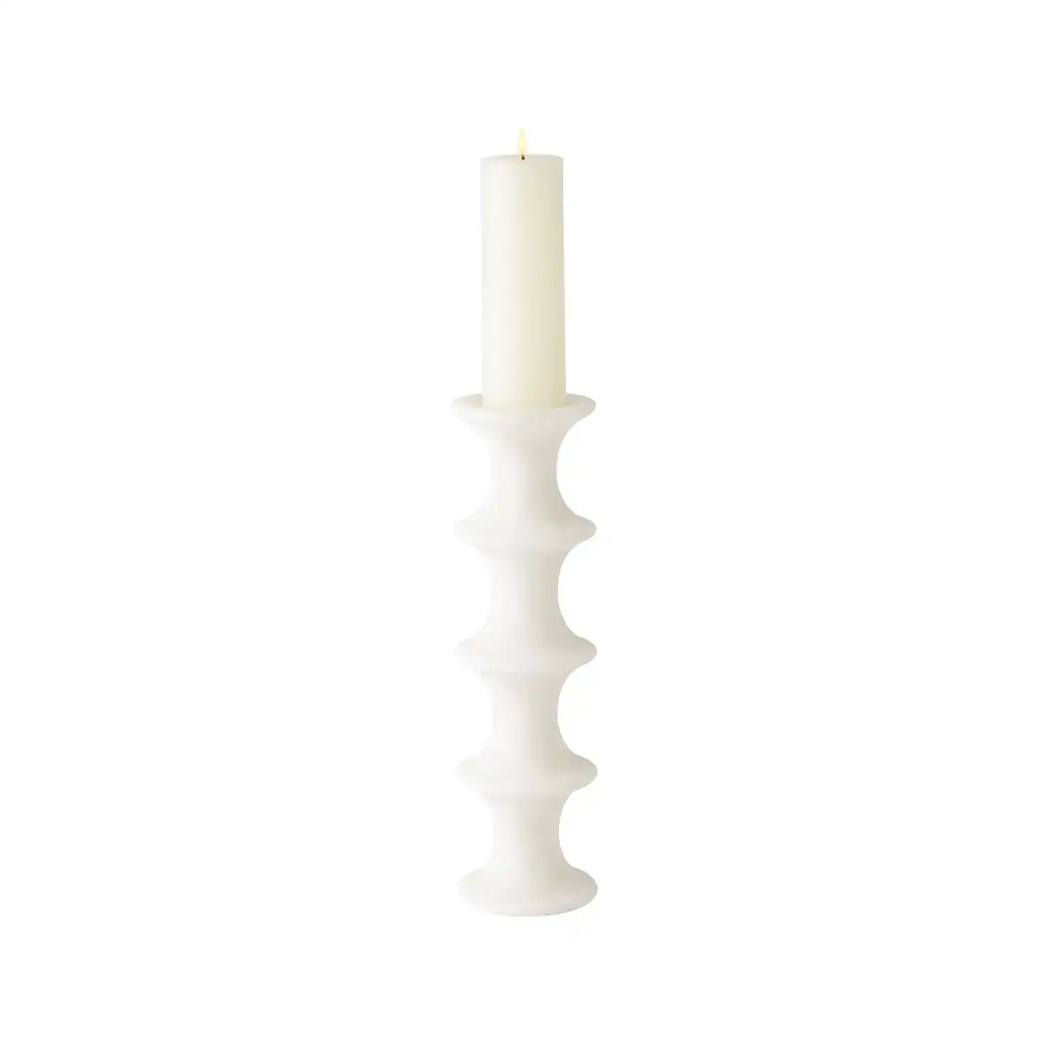 GLOBAL VIEWS RIDGE ALABASTER CANDLESTICK - DO NOT SHOW ON WEBSITE