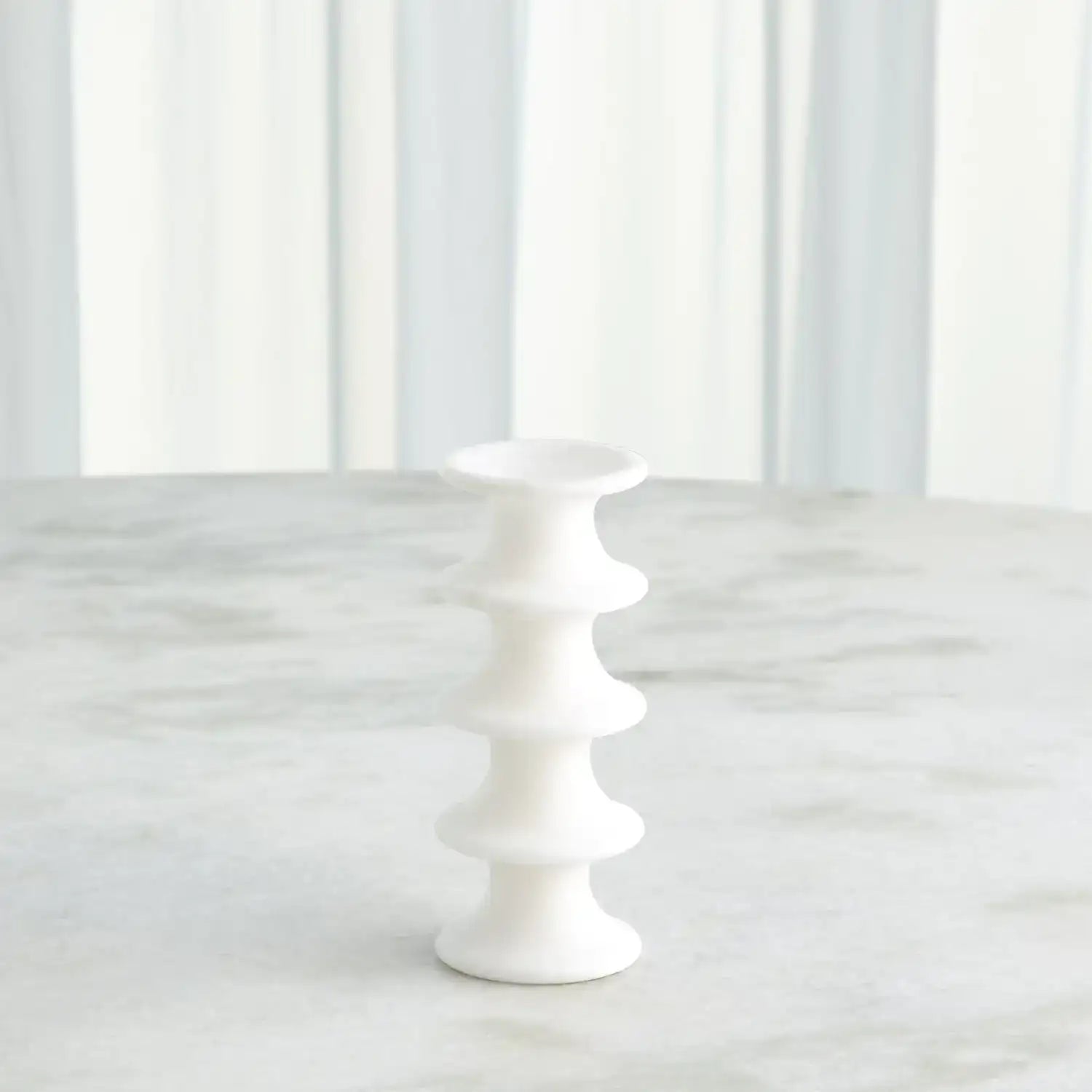 GLOBAL VIEWS RIDGE ALABASTER CANDLESTICK - DO NOT SHOW ON WEBSITE