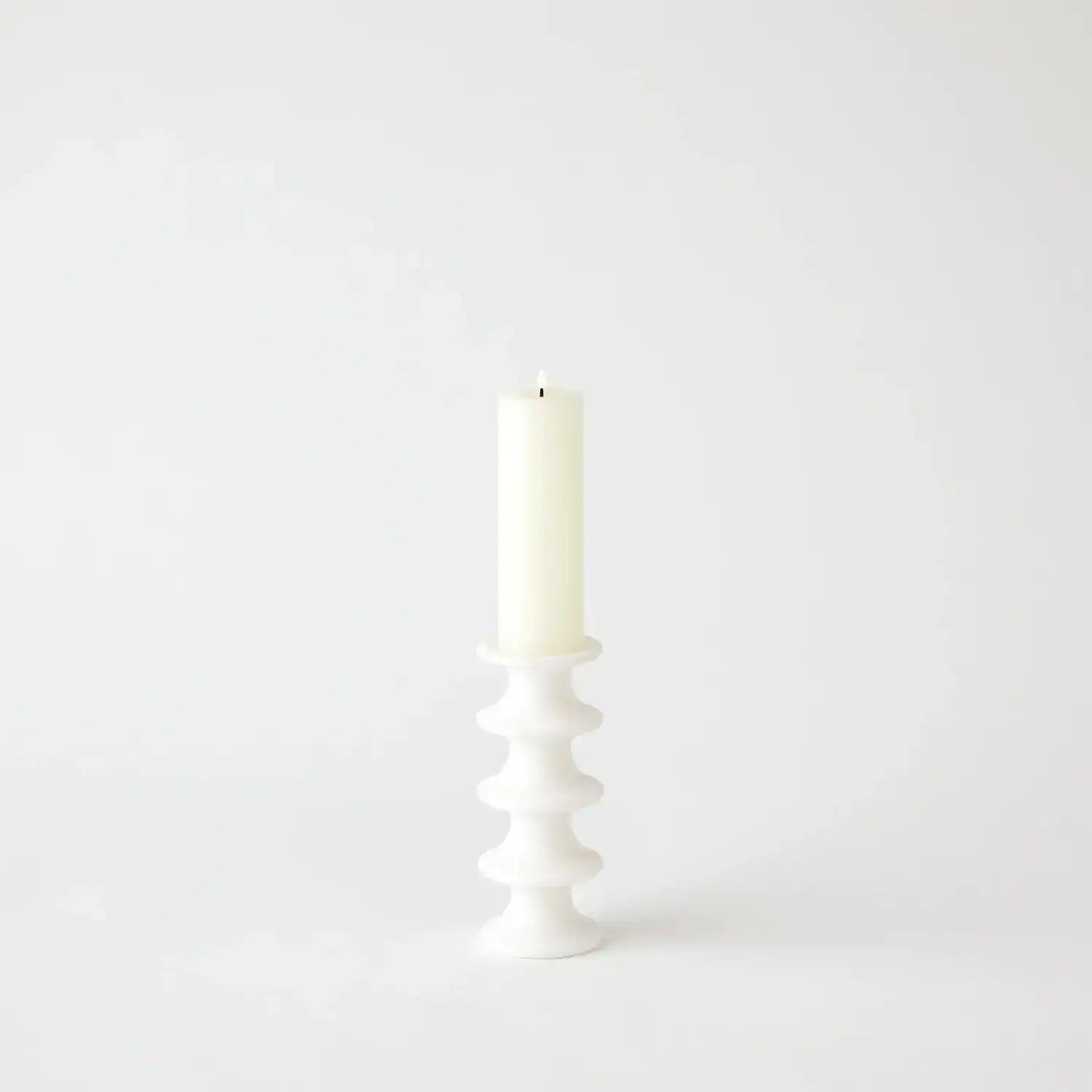 GLOBAL VIEWS RIDGE ALABASTER CANDLESTICK - DO NOT SHOW ON WEBSITE