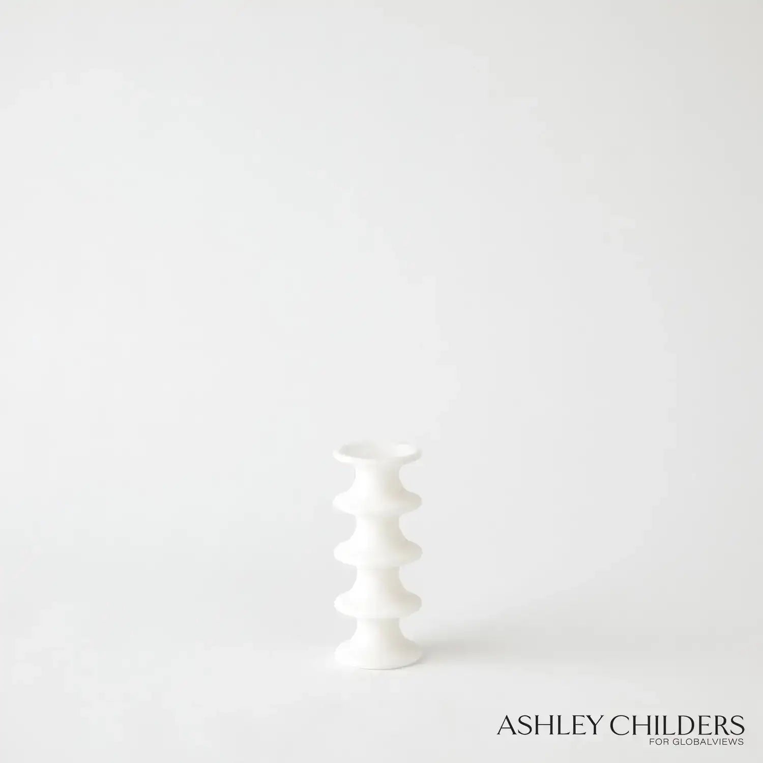 GLOBAL VIEWS RIDGE ALABASTER CANDLESTICK - DO NOT SHOW ON WEBSITE