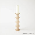 GLOBAL VIEWS RIDGE ALABASTER CANDLESTICK - DO NOT SHOW ON WEBSITE