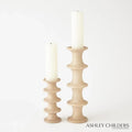 GLOBAL VIEWS RIDGE ALABASTER CANDLESTICK - DO NOT SHOW ON WEBSITE