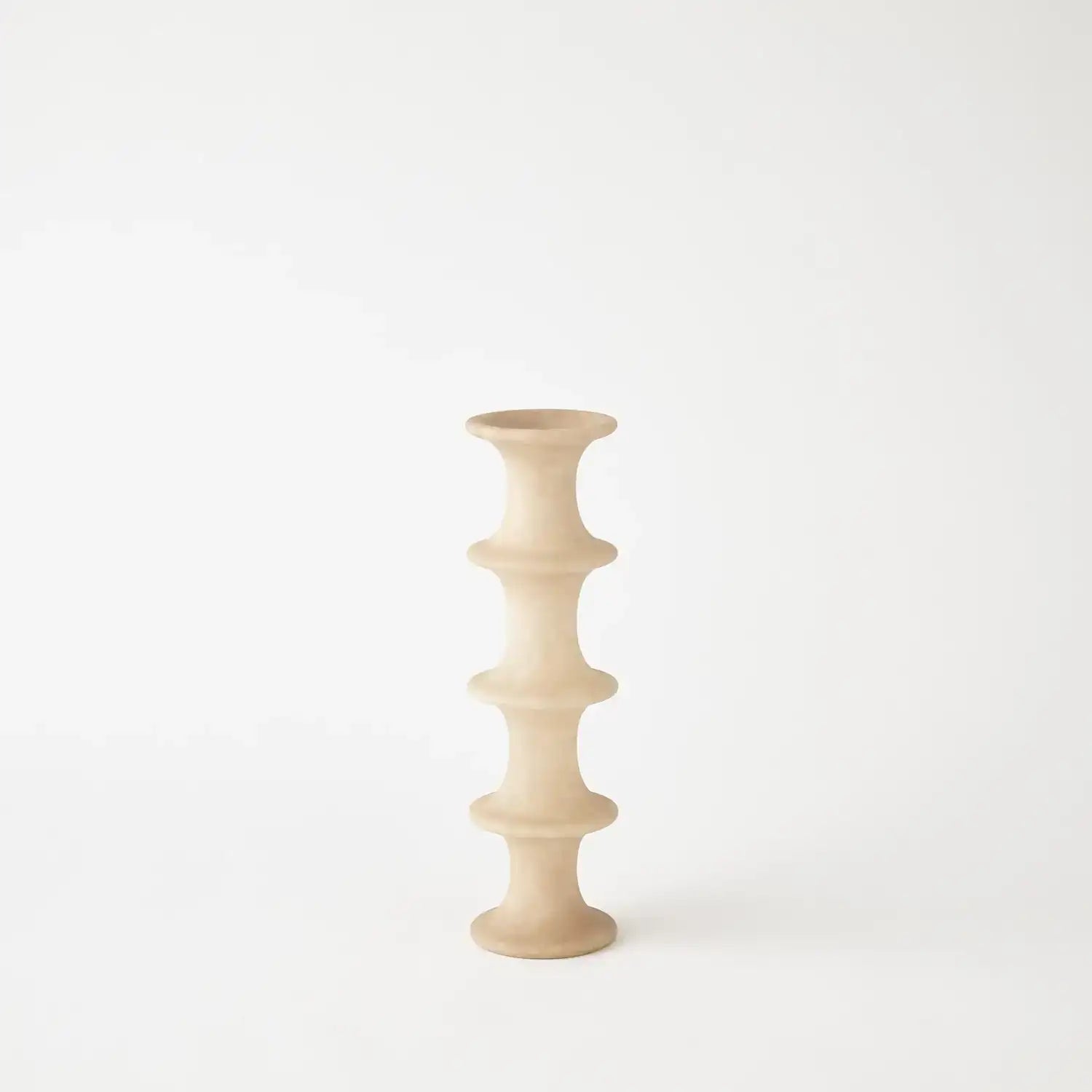 GLOBAL VIEWS RIDGE ALABASTER CANDLESTICK - DO NOT SHOW ON WEBSITE