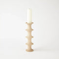 GLOBAL VIEWS RIDGE ALABASTER CANDLESTICK - DO NOT SHOW ON WEBSITE