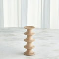 GLOBAL VIEWS RIDGE ALABASTER CANDLESTICK - DO NOT SHOW ON WEBSITE