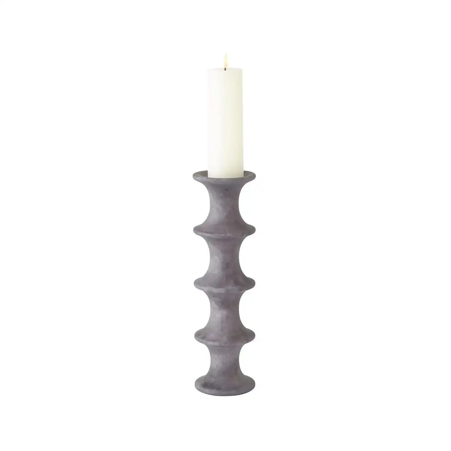 GLOBAL VIEWS RIDGE ALABASTER CANDLESTICK - DO NOT SHOW ON WEBSITE