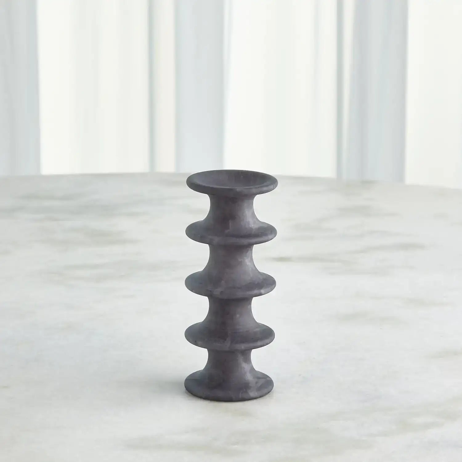 GLOBAL VIEWS RIDGE ALABASTER CANDLESTICK - DO NOT SHOW ON WEBSITE